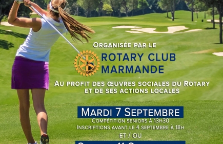 Affiche 11ème ROTARY CUP au golf de Marmande
